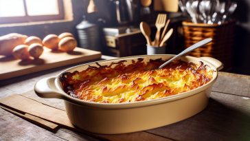 Un gratin dauphinois doré et croustillant