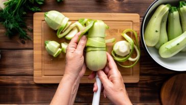Le mystère des mains fripées et collantes après avoir épluché une courgette : explications et astuces