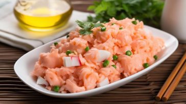 Salade de riz au surimi : un tourbillon de saveurs et de fraîcheur pour vos papilles