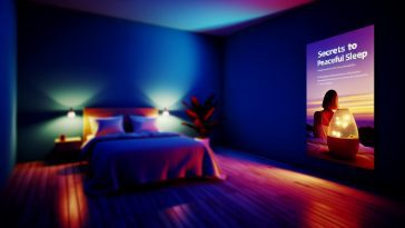 Une personne paisiblement endormie dans un lit confortable dans une chambre sombre et calme.