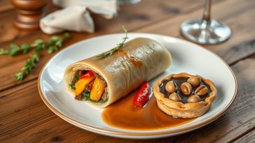 Recette gourmande : Chou farci aux légumes de saison et tartelette chocolat-noisette
