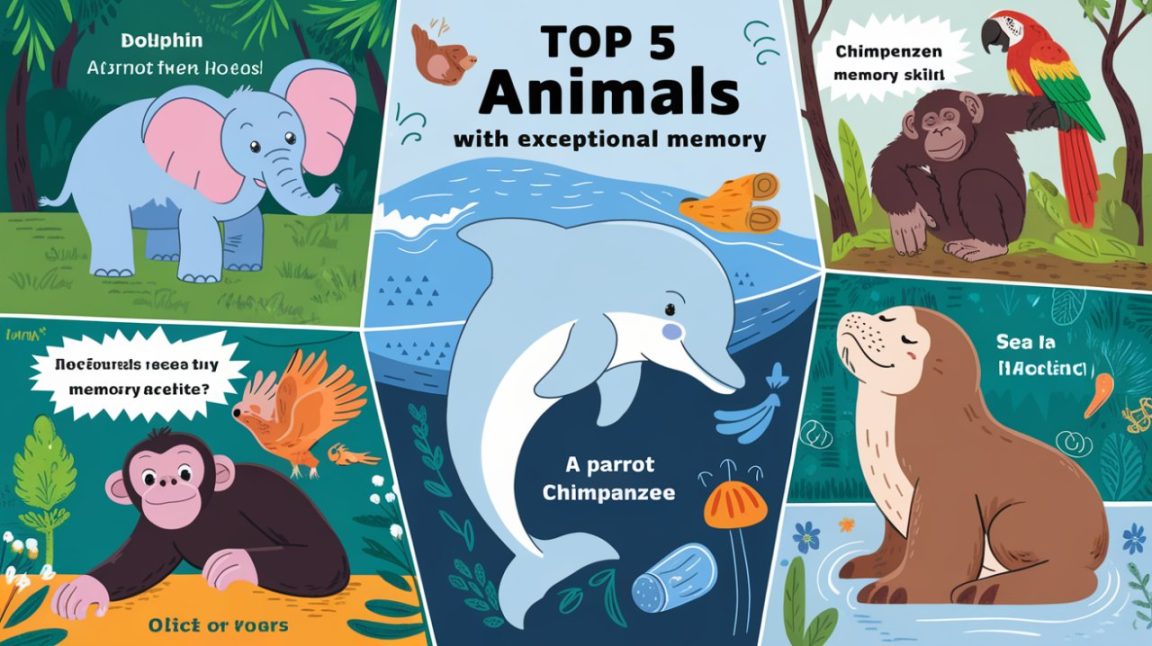 Top 5 des animaux dotés d'une mémoire exceptionnelle : découvrez leurs incroyables capacités
