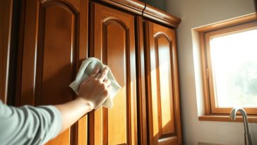 Comment nettoyer vos portes de placards en bois : la méthode miracle contre la graisse tenace