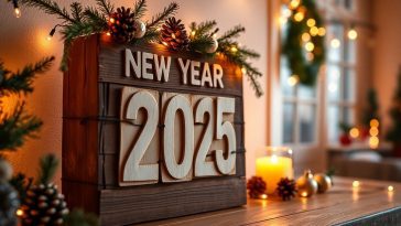 Fabriquez votre calendrier compte à rebours déco pour le Nouvel An 2025