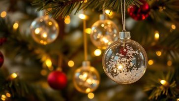 Suspensions de Noël en verre soufflé : illuminez votre sapin avec des boules scintillantes