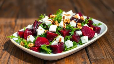 Cette salade de betteraves rôties et chèvre frais va devenir votre incontournable !