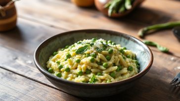 Le secret d'un risotto crémeux aux asperges et petits pois qui fait fureur cette saison !