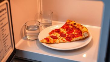 Comment réchauffer sa pizza au micro-ondes sans qu'elle ramollisse : l'astuce du verre d'eau