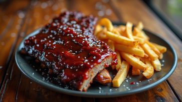 Ribs à la sauce BBQ maison : la recette parfaite avec des frites croustillantes