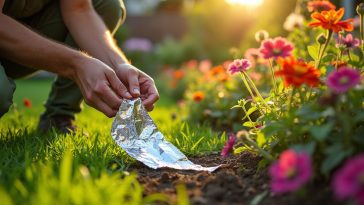 Taupes au jardin : comment les éloigner avec du papier aluminium