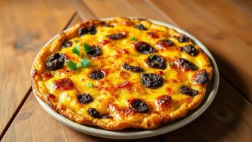 Tortilla de pommes de terre au boudin noir en friteuse à air : le repas économique prêt en 20 minutes