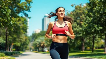 une femme fait du sport