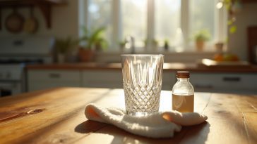Comment éliminer le voile blanc sur vos verres en cristal : astuces efficaces