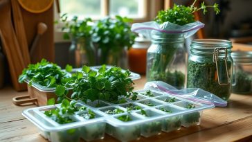 Congeler ses herbes aromatiques: techniques et astuces pour préserver leurs saveurs