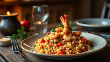 Riz épicé aux gambas et courgettes : la recette parfaite pour un dîner savoureux