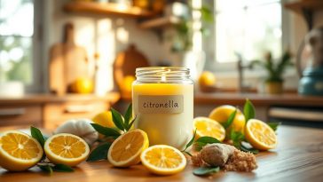 Contre les insectes, fabriquez votre bougie à la citronnelle maison : guide pratique et naturel