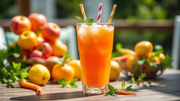 Jus détox pomme-carotte : la boisson rafraîchissante qui révolutionne votre été