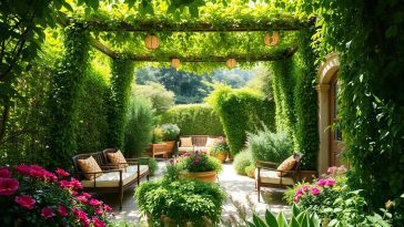 Brise-soleil végétal : 5 astuces pour transformer votre jardin en oasis de fraîcheur cet été