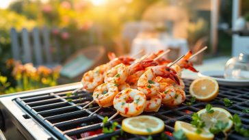 Brochettes de crevettes grillées au BBQ : le secret d'un été réussi