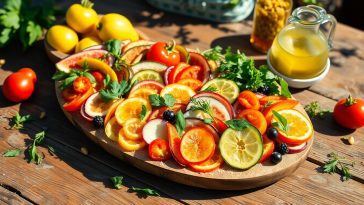 Carpaccio de légumes et fruits : la recette estivale qui révolutionne vos apéritifs