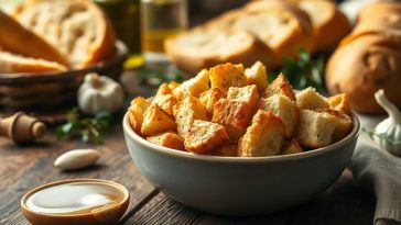 Croûtons maison dorés et irrésistibles : la technique infaillible pour un croustillant parfait à chaque bouchée