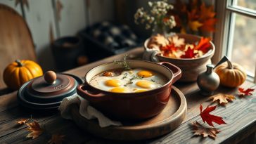 Envie d’un repas chaud et facile ? Cette recette d’œuf cocotte aux coquillettes fait un carton