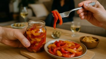 Apéros réussis à coup sûr : découvrez la méthode éclair pour préparer des poivrons marinés parfaits