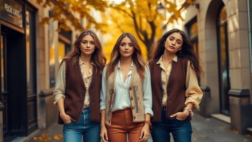 Ces 3 gilets bohèmes transforment n’importe quel chemisier d’automne en tenue ultra-stylée
