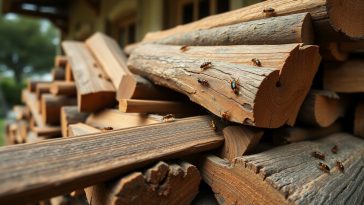 Parasites dans le bois de chauffage : des invités indésirables 