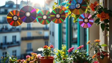 Pourquoi suspendre des CD sur votre balcon ? Cette astuce surprenante va vous étonner