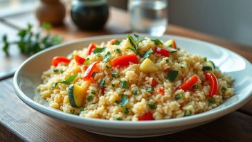 Cette recette secrète de riz sauté courgettes-poivron fait des merveilles pour des gourmands
