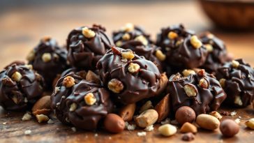 Rochers au chocolat avec riz soufflé, noisettes et noix : la recette parfaite pour craquer sans culpabiliser