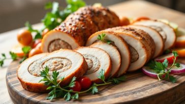 Rouleau de dinde farci à la saucisse : redécouvrez la charcuterie sous un angle plus sain