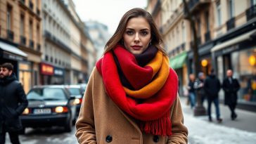 Écharpe XXL : la touche cosy qui change tout sur une silhouette d’hiver
