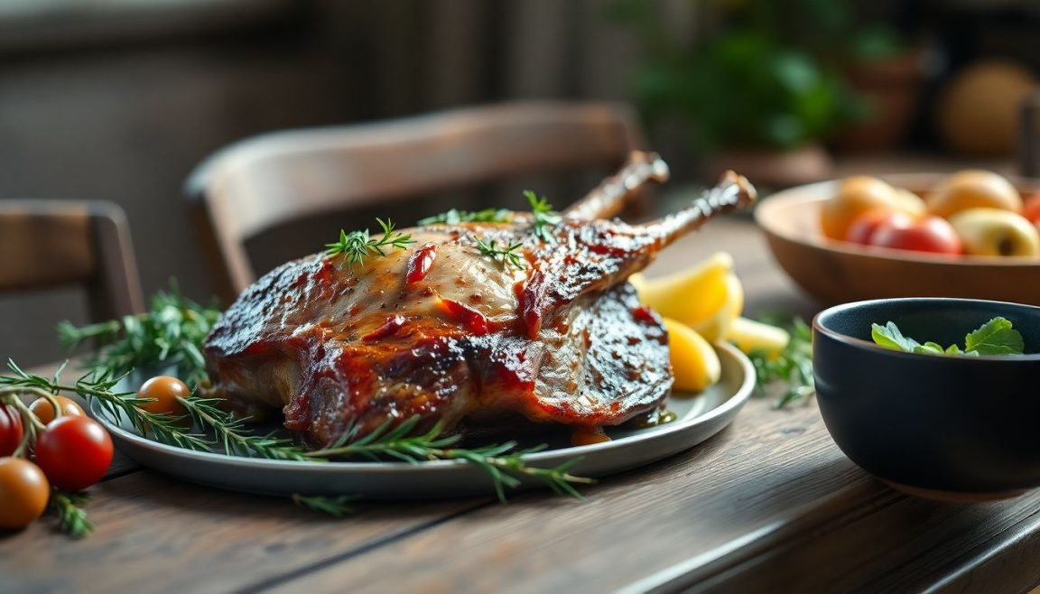 agneau pascal rôti aux herbes fraîches