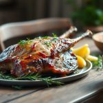 agneau pascal rôti aux herbes fraîches