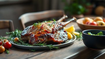 agneau pascal rôti aux herbes fraîches