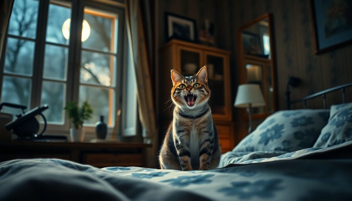 Insomnies à cause de votre chat : les causes surprenantes de ce comportement nocturne