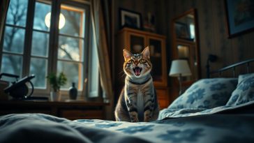 Insomnies à cause de votre chat : les causes surprenantes de ce comportement nocturne