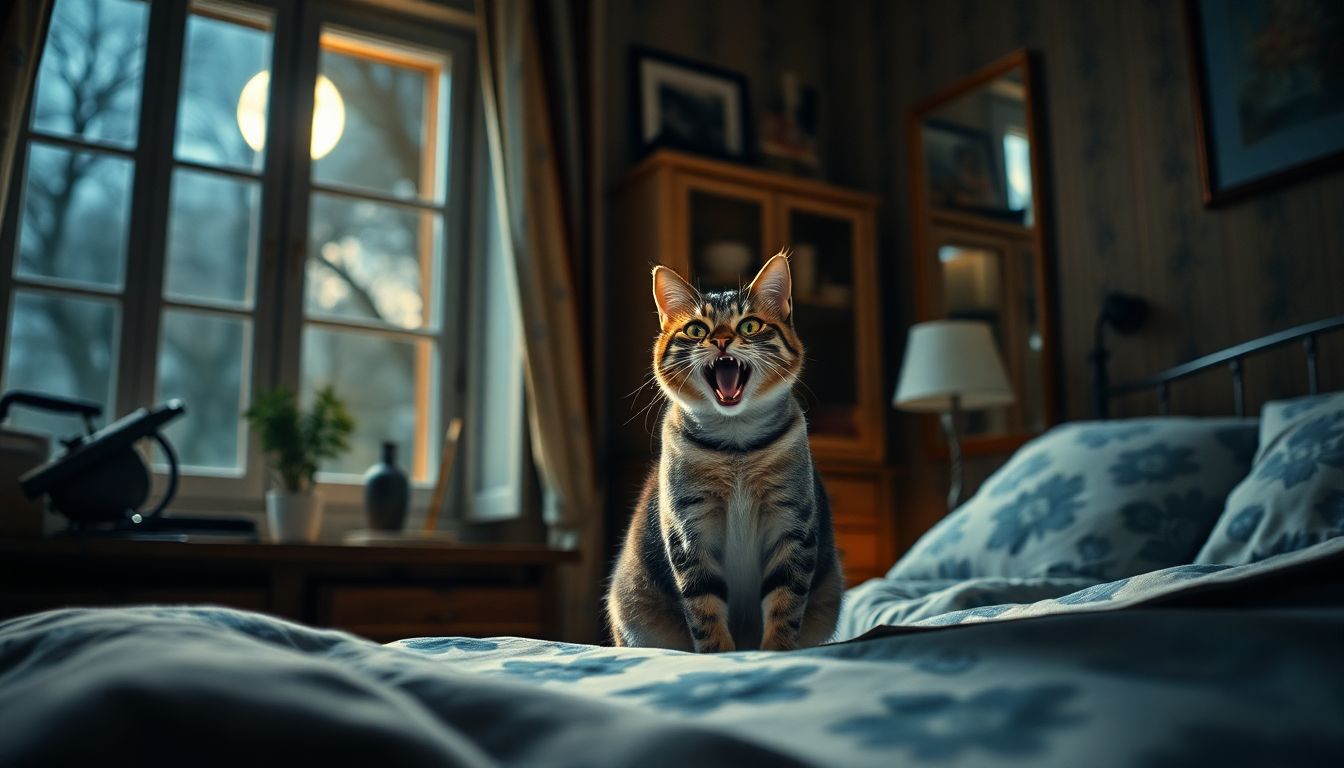 Insomnies à cause de votre chat : les causes surprenantes de ce comportement nocturne
