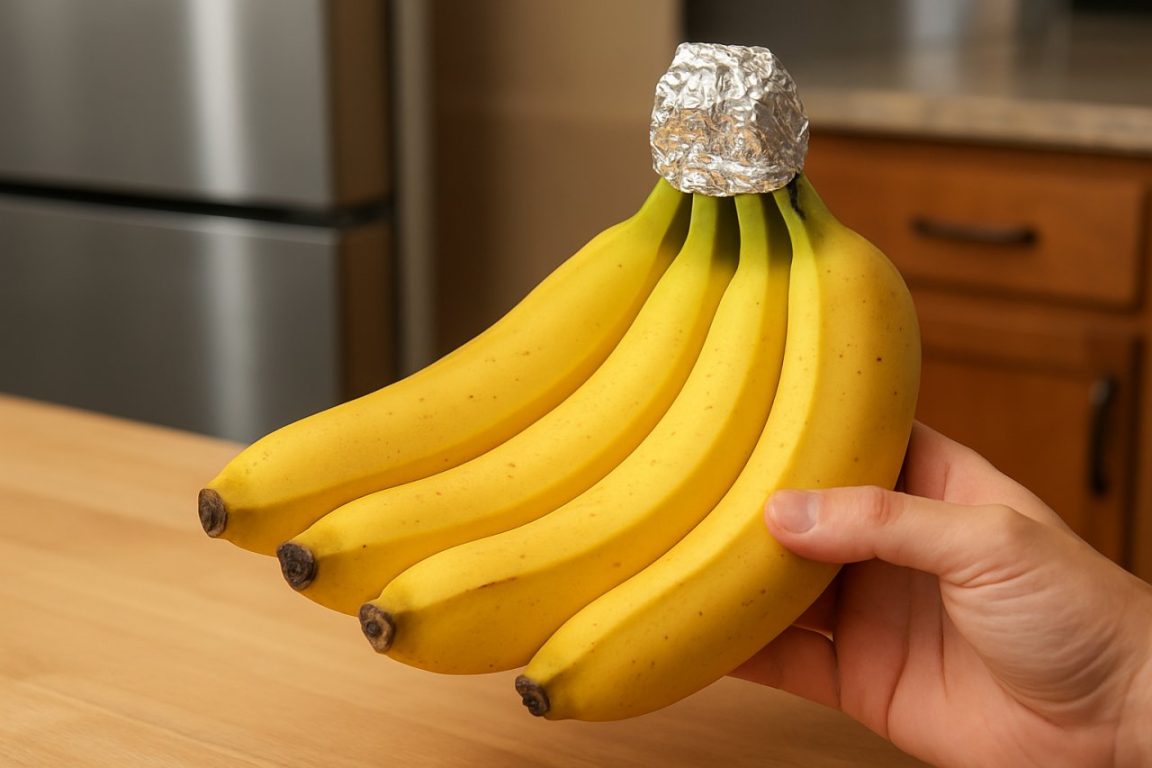 Vous conservez sûrement mal vos bananes : cette technique au papier alu change tout