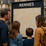 une famille découvre la ville de Rennes