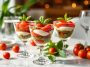 Fini les verrines classiques à l'apéro : ce tiramisu salé tomate-mozza-pesto se prépare en 5 minutes chrono