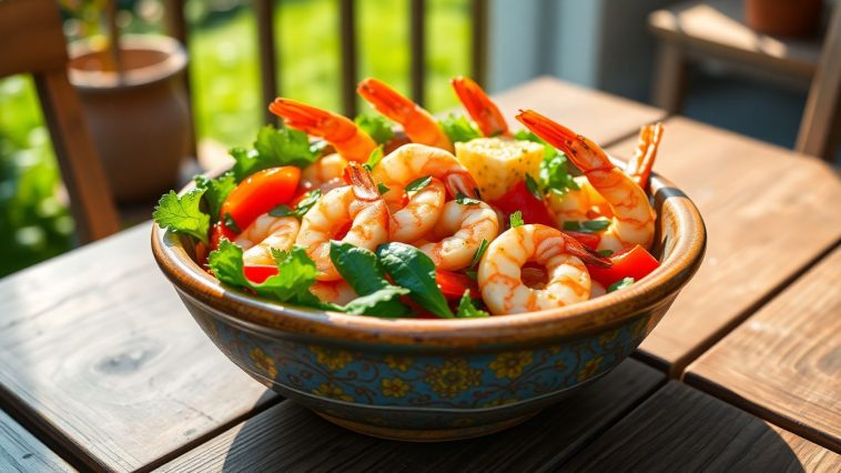 Fraîche, légère et prête en quelques minutes : la salade de crevettes que tout le monde réussit