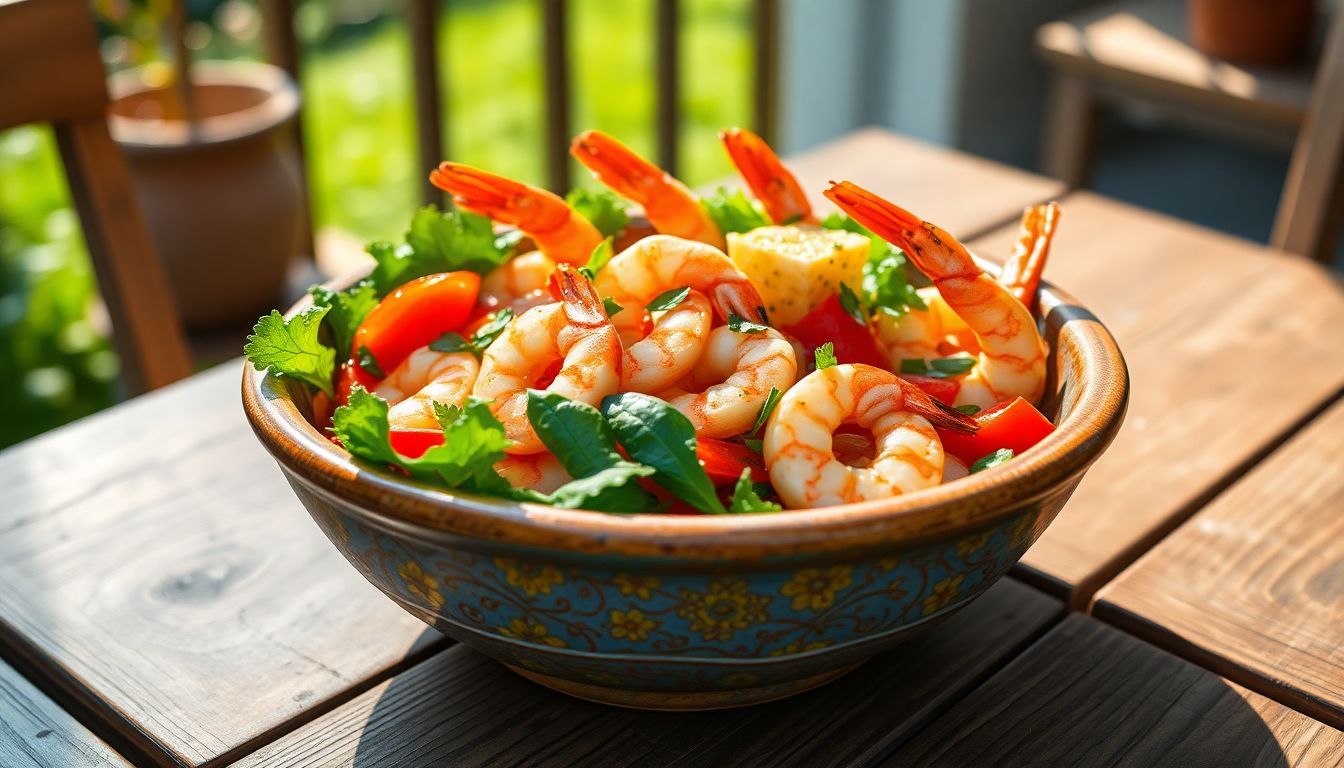Fraîche, légère et prête en quelques minutes : la salade de crevettes que tout le monde réussit