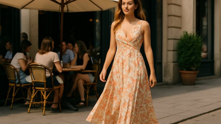 Cette robe longue aux motifs colorés fait l'unanimité cet été, et voici pourquoi elle convient à toutes les morphologies