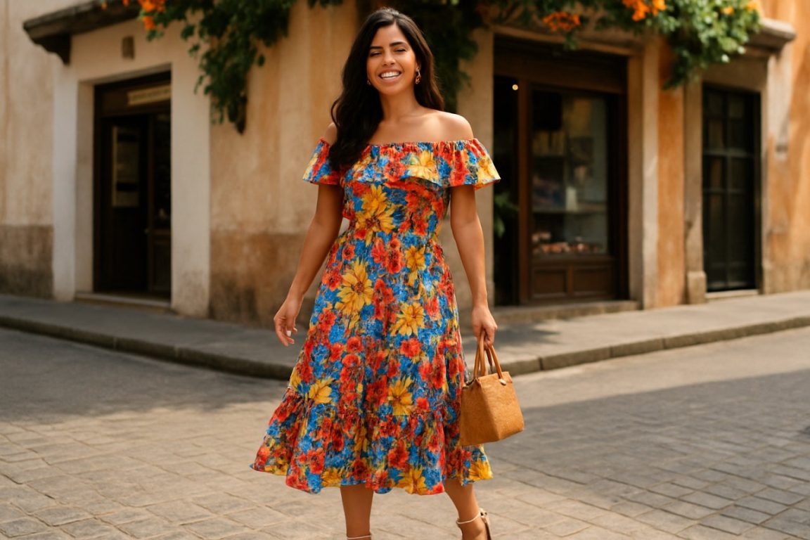 Ces chaussures élégantes transforment instantanément une robe colombienne en look chic et estival