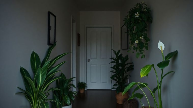 Plantes pour couloirs sombres : 5 espèces robustes qui survivent sans lumière naturelle
