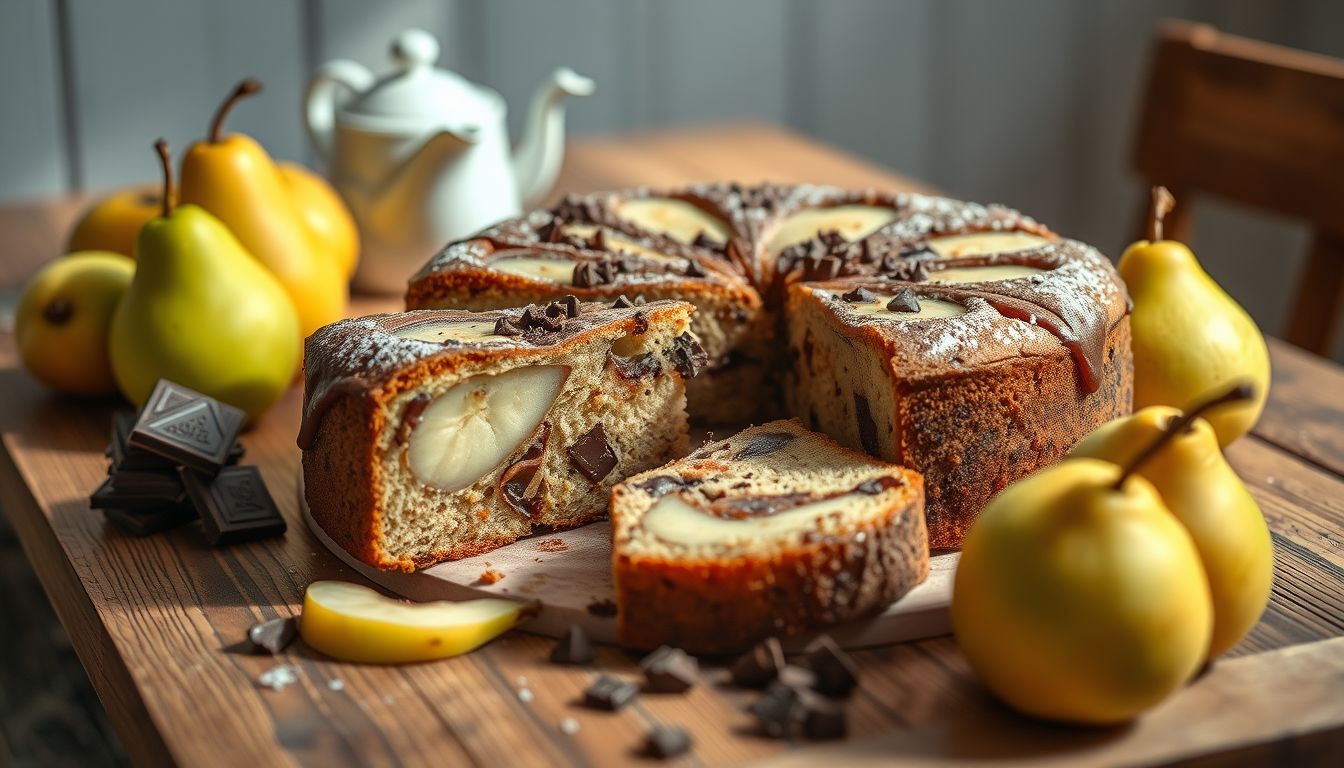 Gâteau poire-chocolat : la recette moelleuse et facile qui va ravir toute la famille au goûter