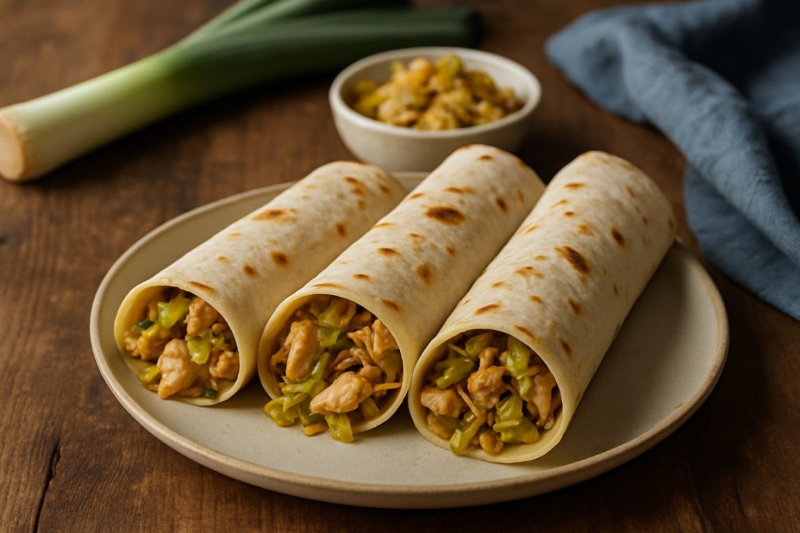Ces tortillas au poulet et poireaux deviennent virales sur les reseaux sociaux : voici pourquoi